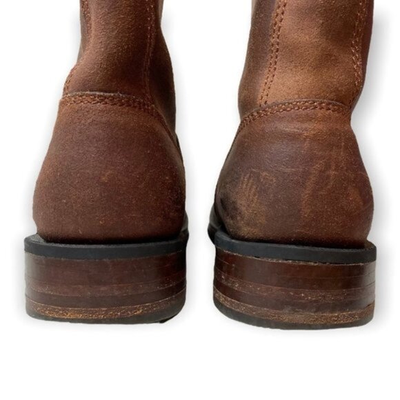 Adams Boots Handmade Brown Leather Engineer Boots - Picture 8 of 12